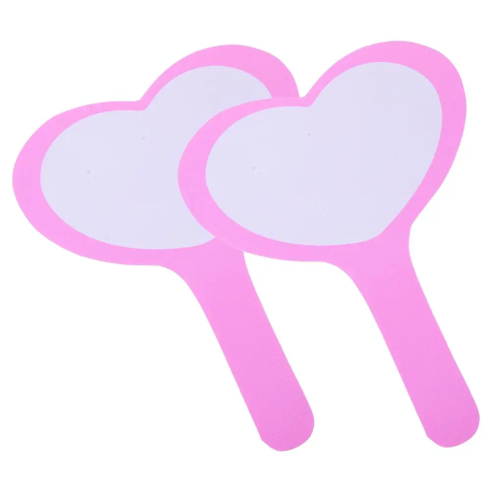 

2Pcs Heart Shaped Scoreboard 20x28cm Single Sided Dry Erase Board for Auctions Judges Voting Foam Boards Student