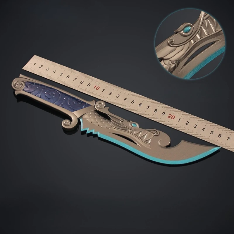 10.63in Valorant Perifere Blade van de Draak Perifere Spel Metalen Model Wedergeboorte Zakmes Collectible Speelgoed Gift Ornament