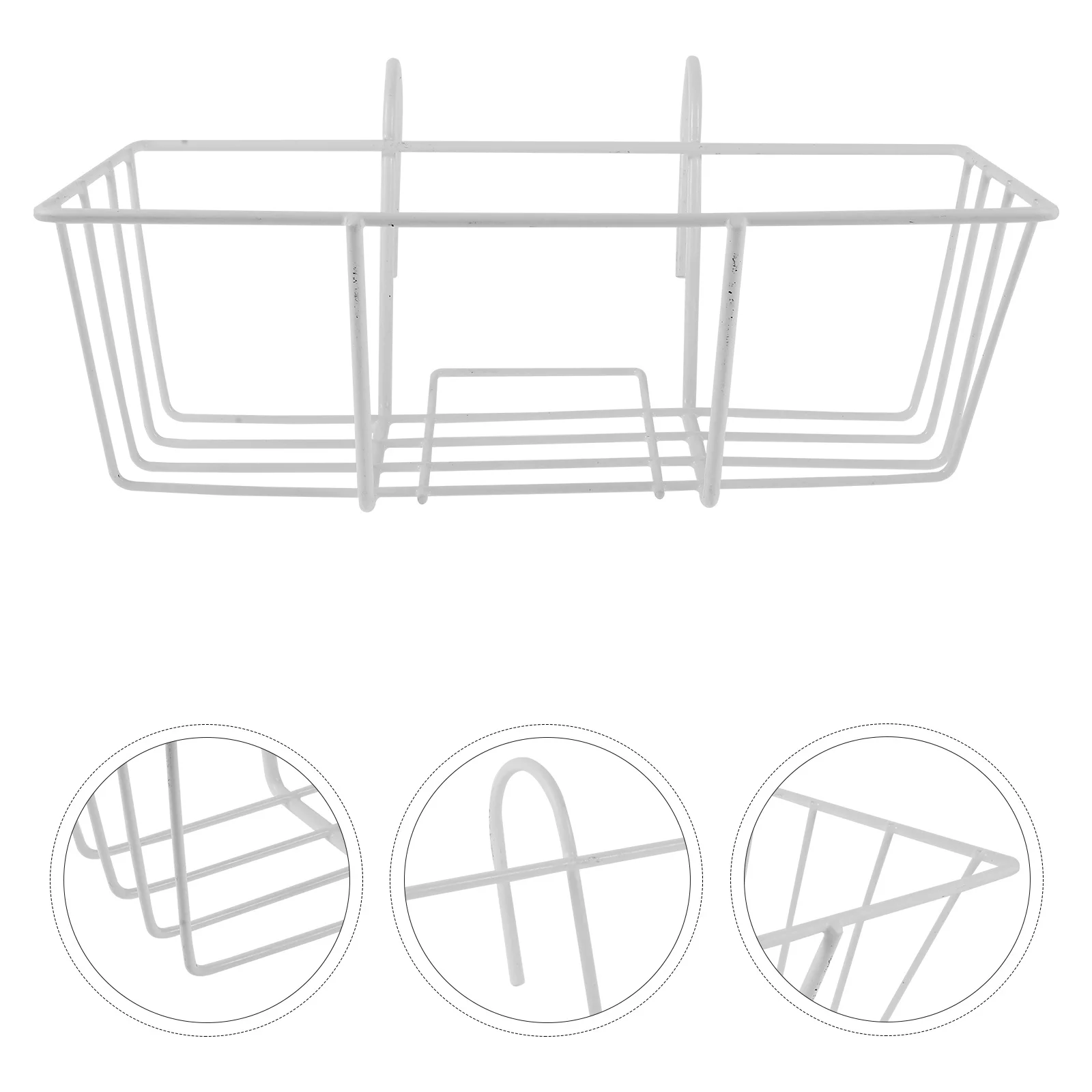 

1Pcs Rustproof Ironwork Flowerpot Rack Hanging Plant Holder Railing Flower Stand Decorative Bonsai Storage Shelf
