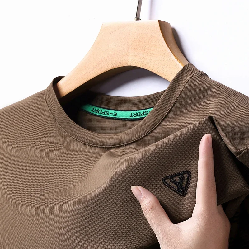 Spring/Summer New Men's Round Neck Loose and Comfortable Fashion Casual Half Sleeve T-shirt