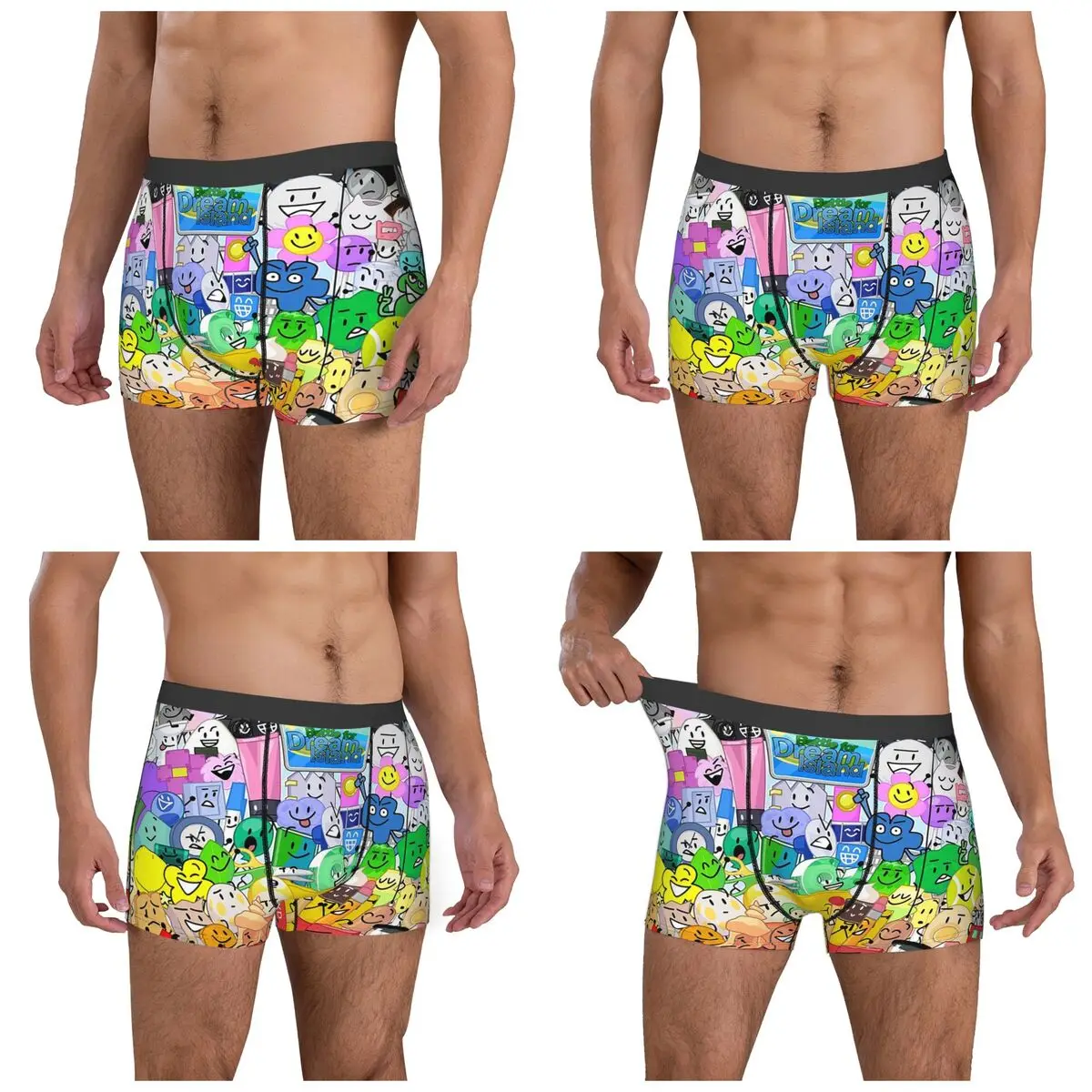 Boxer caleçon short BFDI groupe photo culotte Homme sous-vêtements doux pour Homme Homme petit ami cadeau