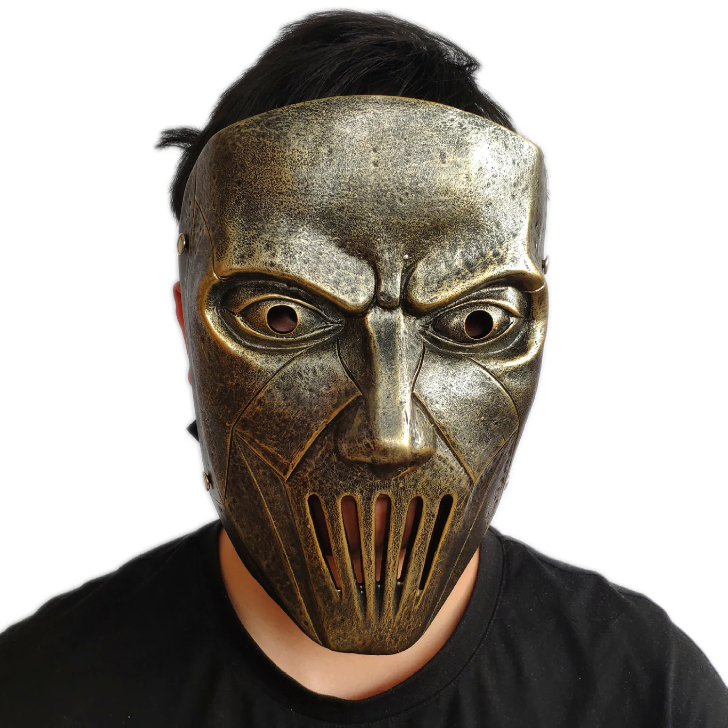 

Resin Mick Thomson Cospaly Adult Mask 1:1 Prop Replica Halloween Masquerade Party Mask Prop Golden