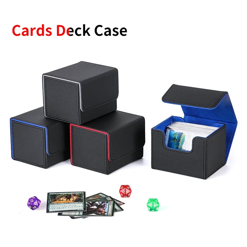 Card Deck Storage Box 35PT Top Loader Organiser Case Card Dividers Collectible Game Card Cases Tarot Deck Protectors Container