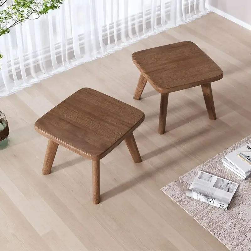 Stool bench solid wood simple home children's home shoes door living room can sit low stool creative