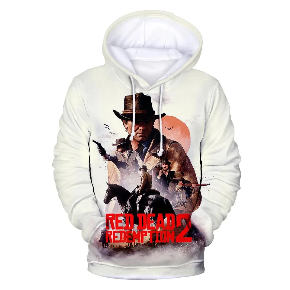 New Red Dead Redemption 2 Game 3D Printed Men's Hoodie Street Fashion Oversized Fashion Children's Casual Pullover Sweatshirt