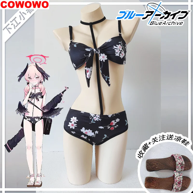 

COWOWO Blue Archive Shimoe Koharu Hinata Wakaba Swimsuit Ladies Cosplay Costume Cos Game Anime Party Uniform Hallowen Play Role