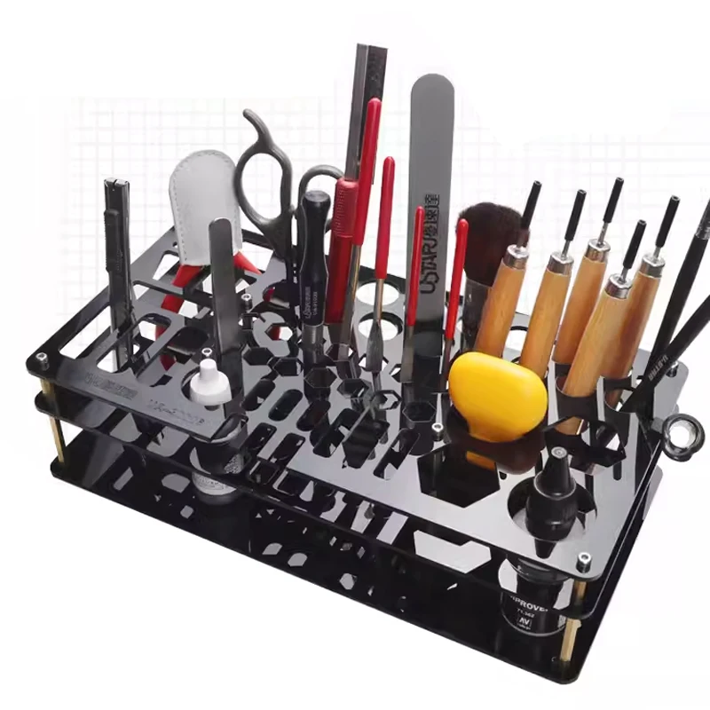 

Ustar UA90006 Pliers Pen Knife Marker Screwdriver Organizer Storage Rack Model Building Tool Holder Stand Case