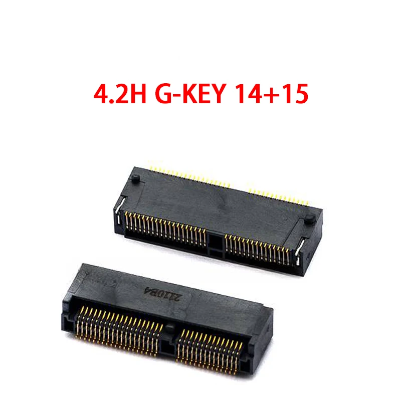 M.2 Stecker 67P A B E M KEY NGFF Interface Steckdose SSD Buchse H = 2,3 3,2 4,2 4,8 5,5 6,7 8,5 M.2 SSD Slot NGFF Buchse Neue