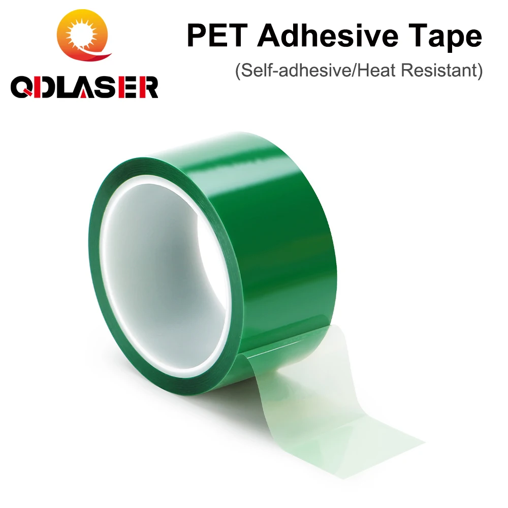 QDLASER PET Adhesive Tape for Laser Lens Protective Lithium Battery Dust Off Dust-Proof Heat Resistant Insulation Protection