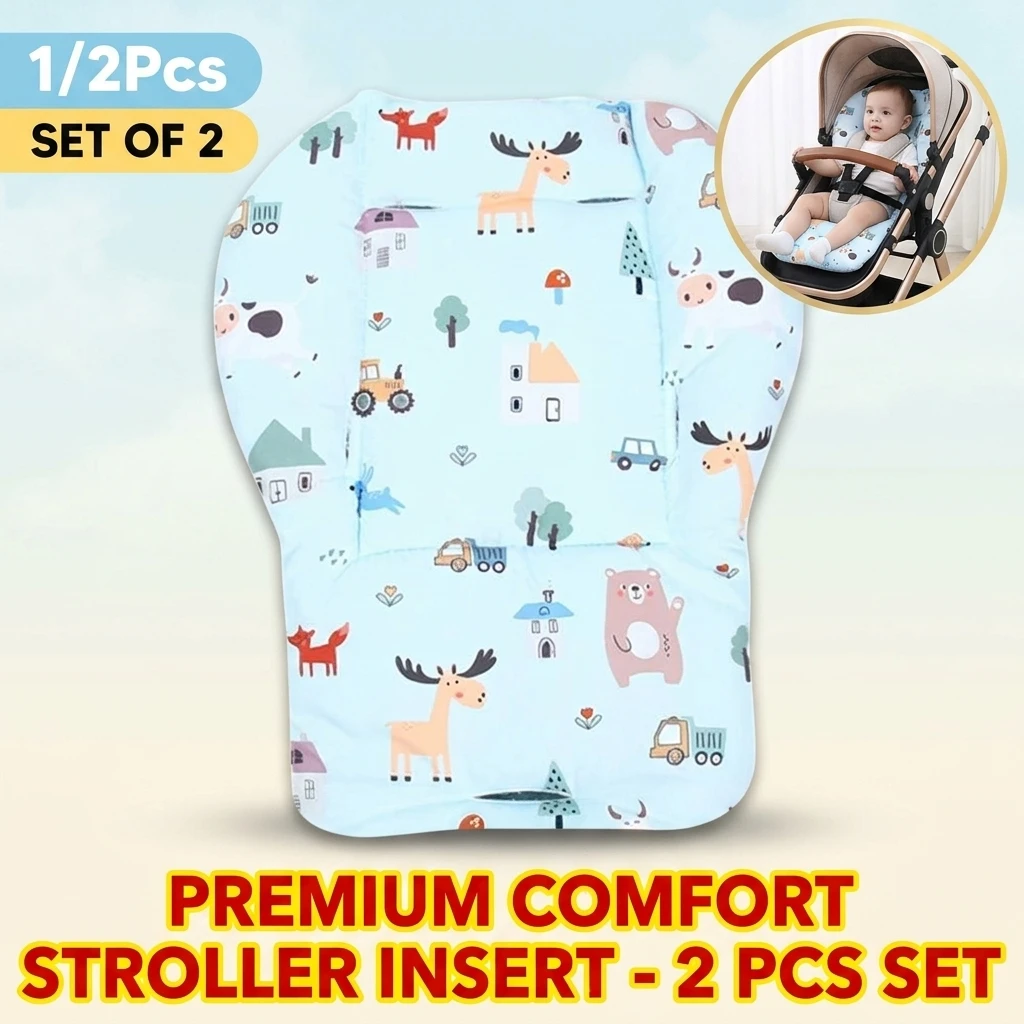 Baby Stroller Seat Cushion Pattern Stroller Accessories Cotton Seat Pad for All Seasons Carriages Pram Buggy Car General Mat