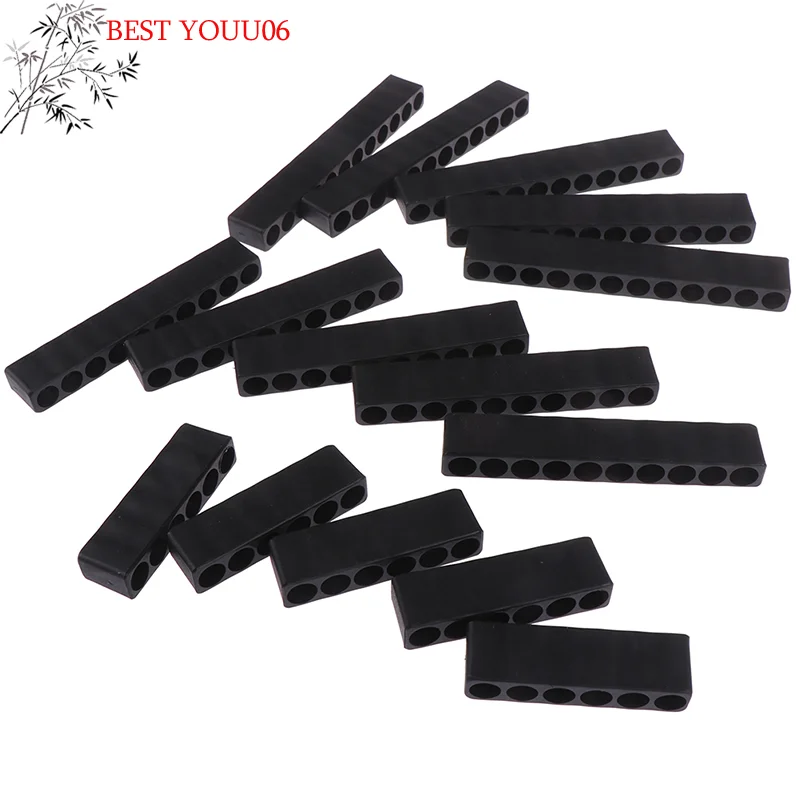 Hot 5Pcs 6/10/12 Holes Hex Shank Screwdriver Bit Holder Plastic Screwdriver Head Storage Drill Bit Stand Power Accessories