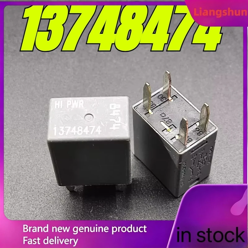 

New 5pcs/lot 100% original genuine relay:13748474 4pins Automotive relay