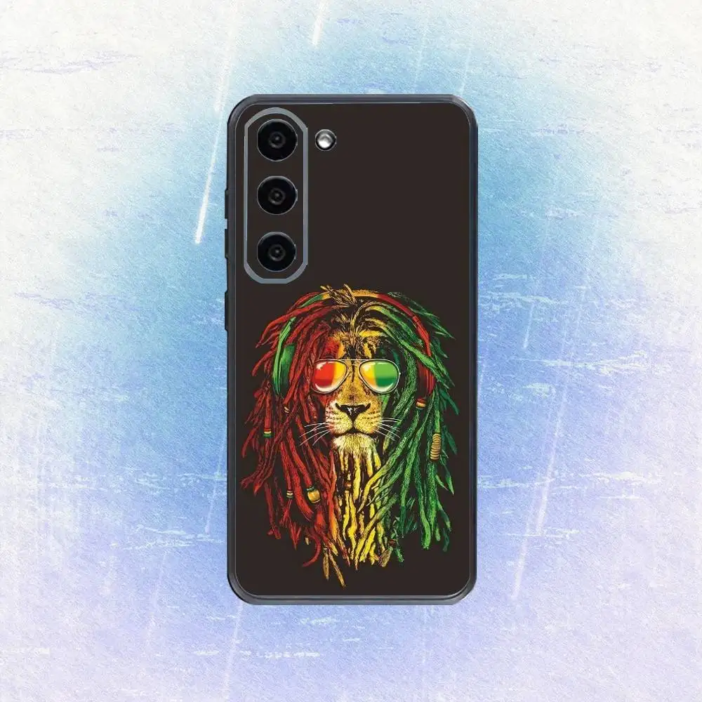 R-Rasta Lion  Phone Case For Samsung Galaxy A73,A72,A71,A70,A53,A52,A51,Others Soft Black Cover