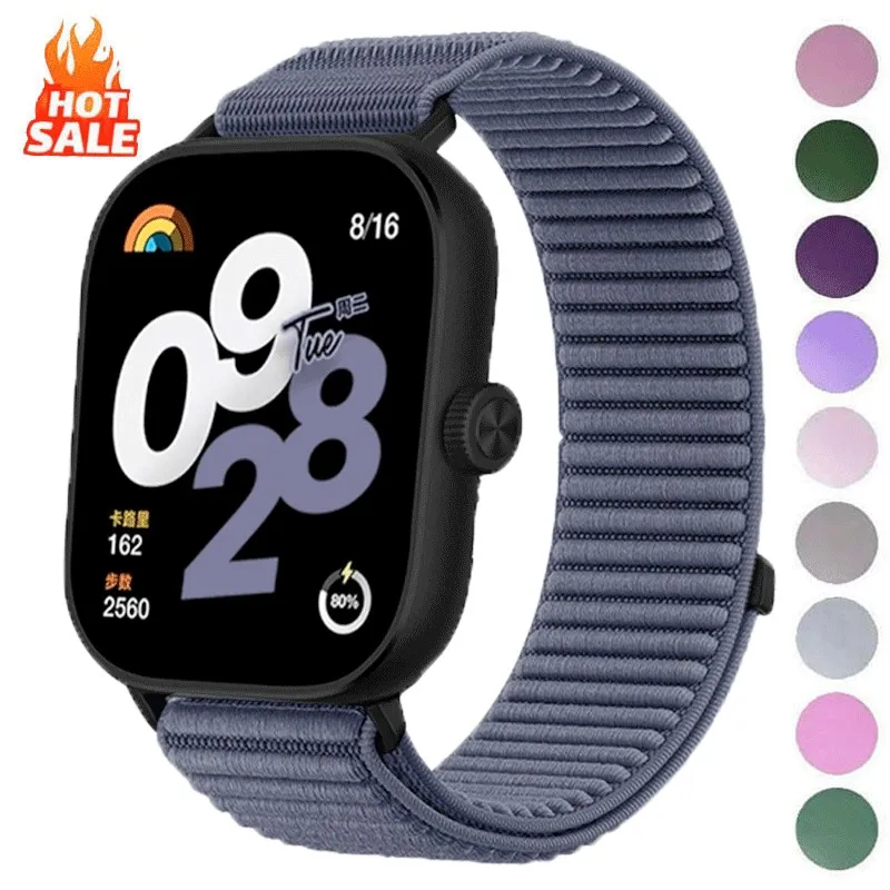 Nylon-Schlaufenarmband für Redmi Watch 6 5 4 Metallschnallenband für XIAOMI MiBand 9Pro 8Pro, verstellbares Sport-Correa-Ersatzarmband