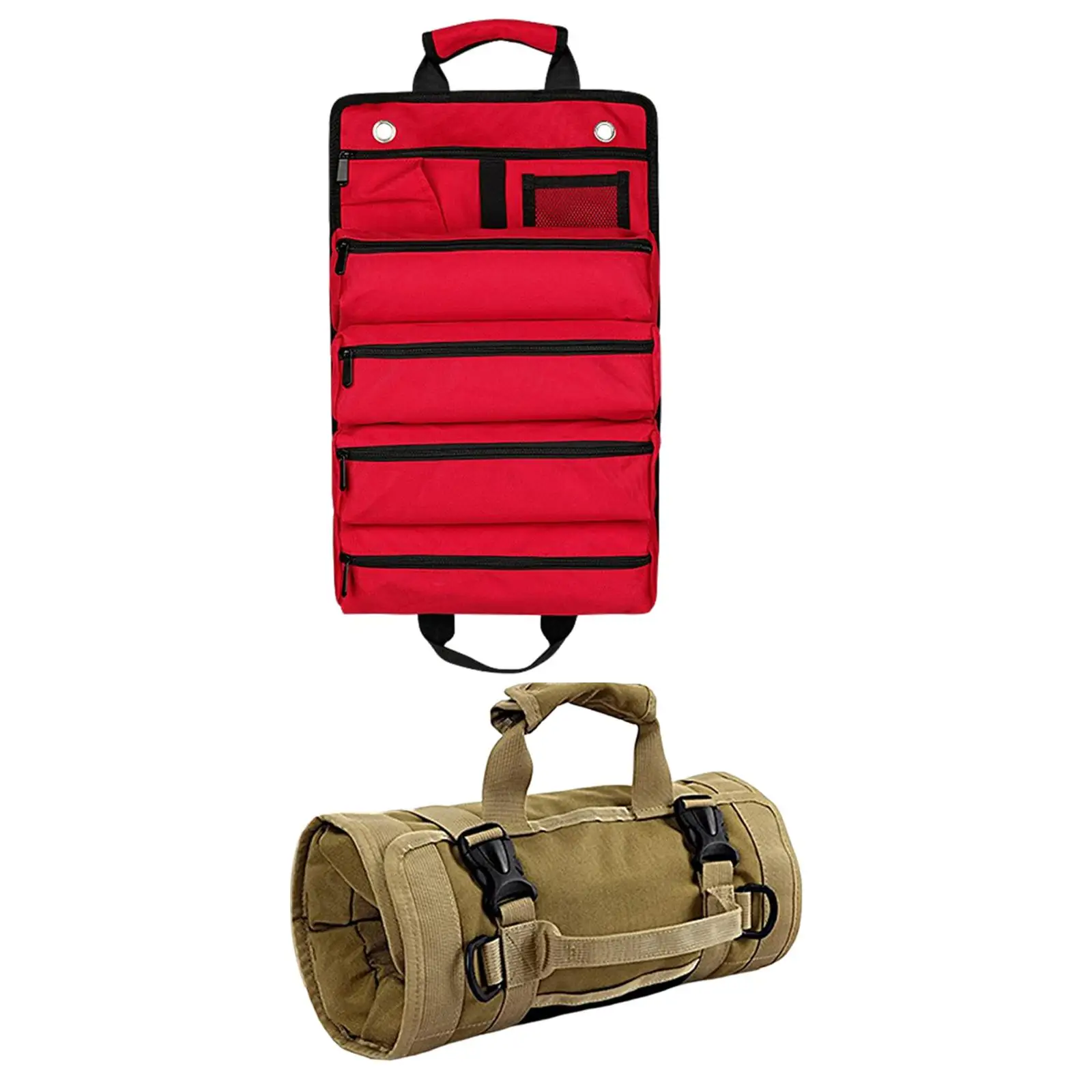 Organizer do przechowywania narzędzi w torebce z 5 kieszeniami zapinanymi na zamek dla elektryka,