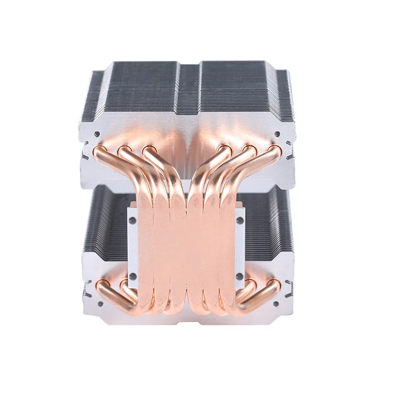 OEM Customized Aluminum product Buckle Fin Heatsink Copper Heat Pipe for Cooling