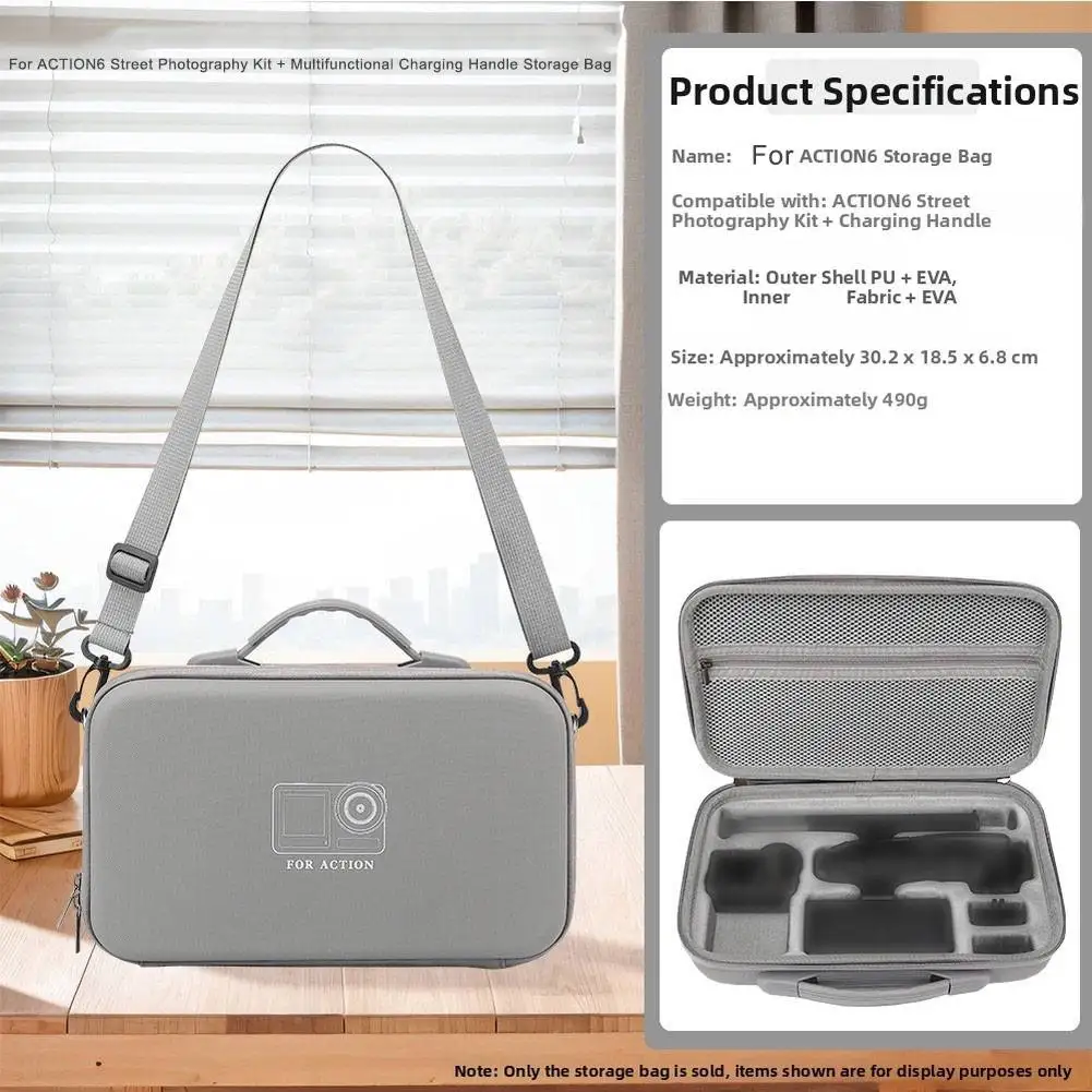 lightweight-gray-camera-pouch-for-dji-action-6-and-action-5-pro-with-hard-shell-protection-portable-storage-bag-for-travel