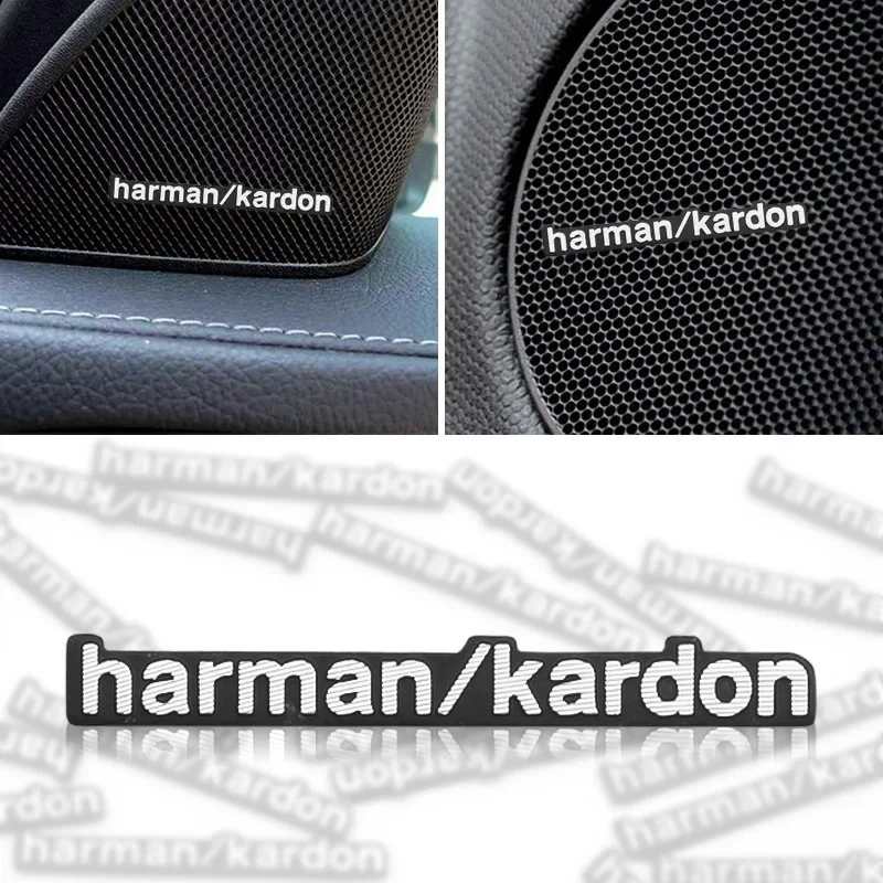 4/10Pcs Harman/kardon Car Audio Aluminum Sticker For X5 E70 F15 E53 G05 X6 E71 F16 G06 X3 E83 F25 G01 X4 G02 F26 F01 F02 G11