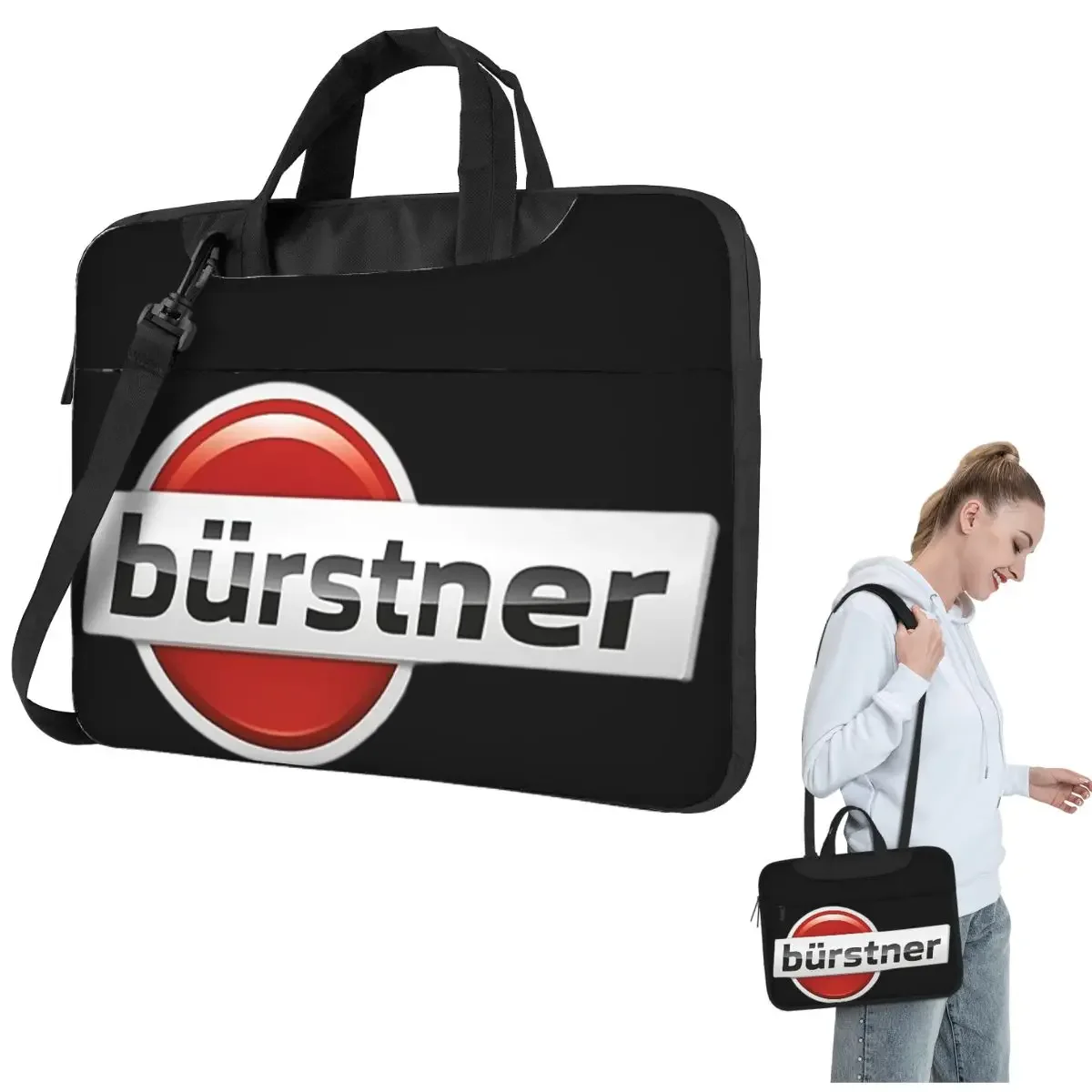 

Burstner Caravan Crossbody Laptop Bag Case Computer Bag Resistant Protective Notebook Pouch for Macbook Pro