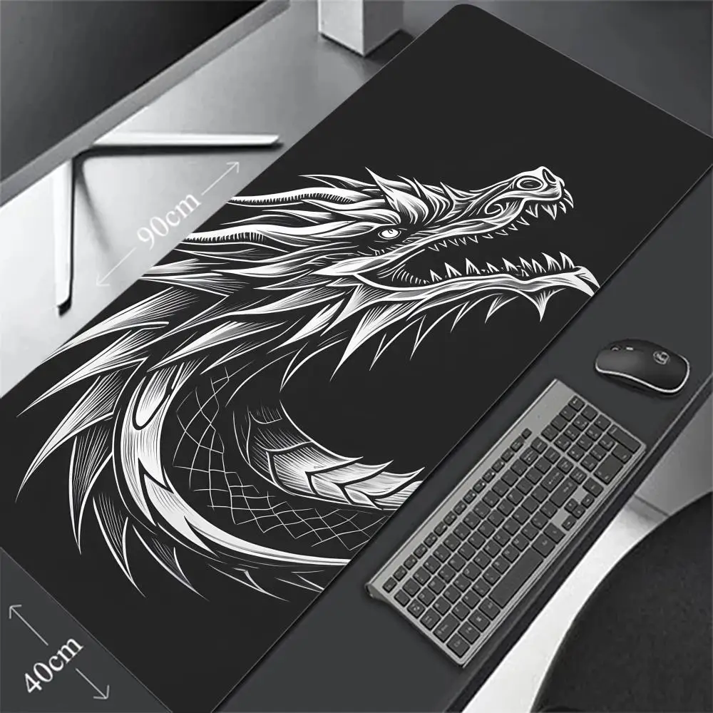Grand tapis de souris, tapis de bureau, tapis de souris antidérapant en caoutchouc, accessoires PC, robuste et durable, universel pour tous les scénarios