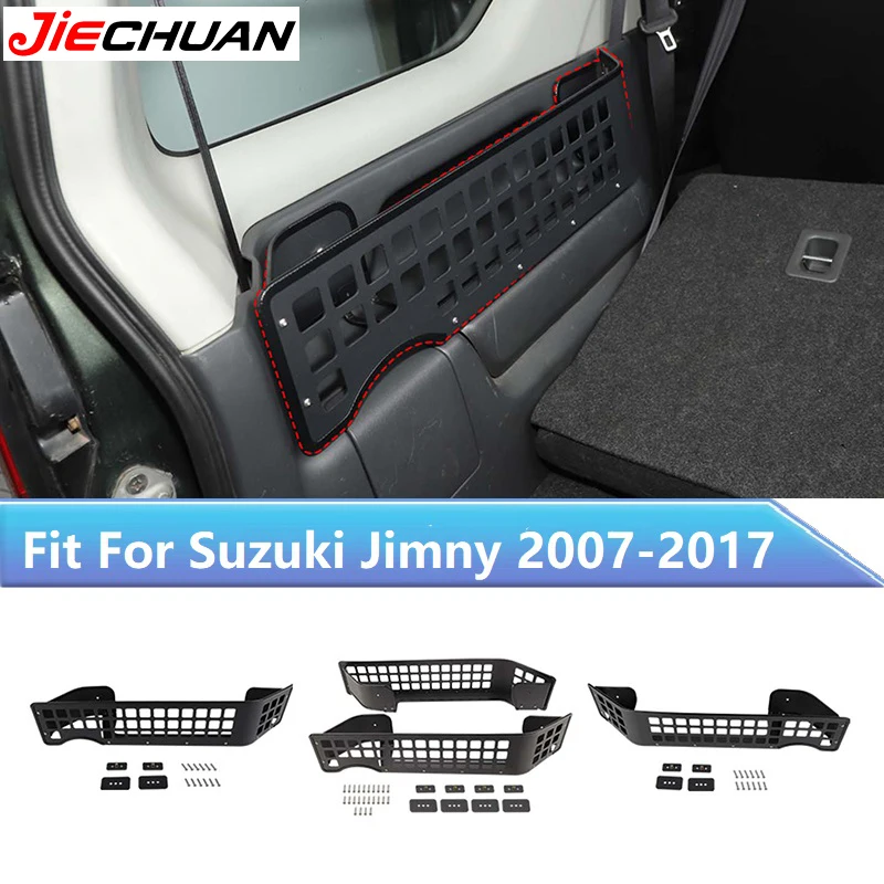 

JIECHUAN Car Trunk Side Storage Box Organizers Multifunctional Bracket Stowing Tidying Accessories For Suzuki Jimny 2007-2017