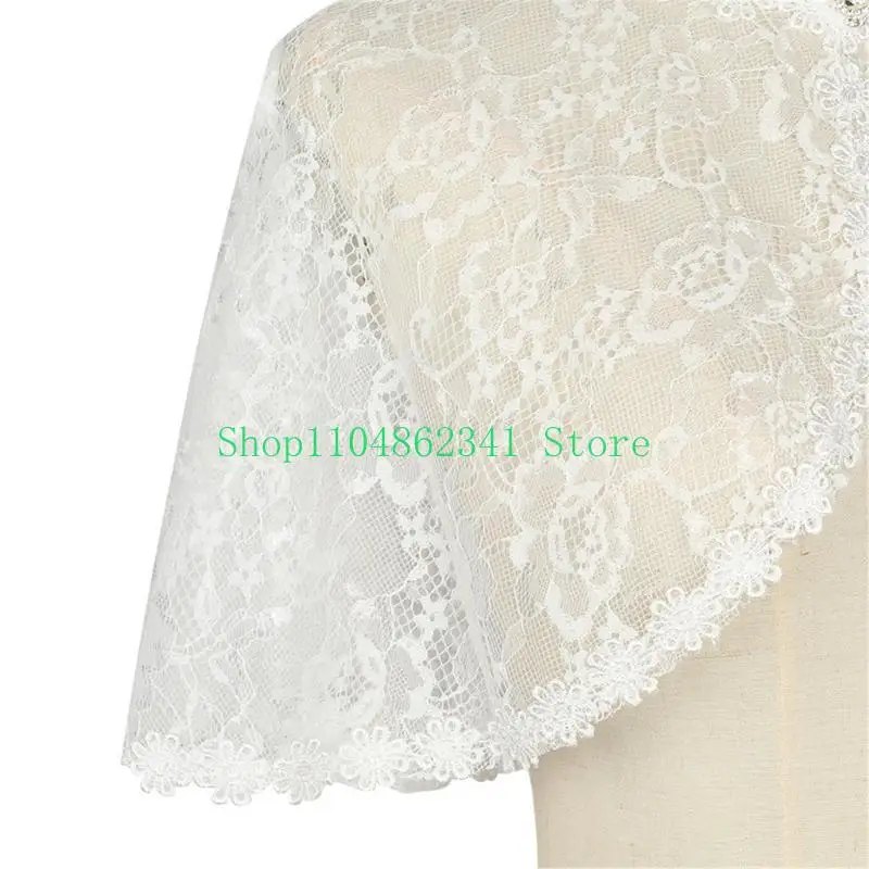 

652F Stylish Lace Covers Up Beautiful Comfortable Shawl Sunscreen Casual Shawl