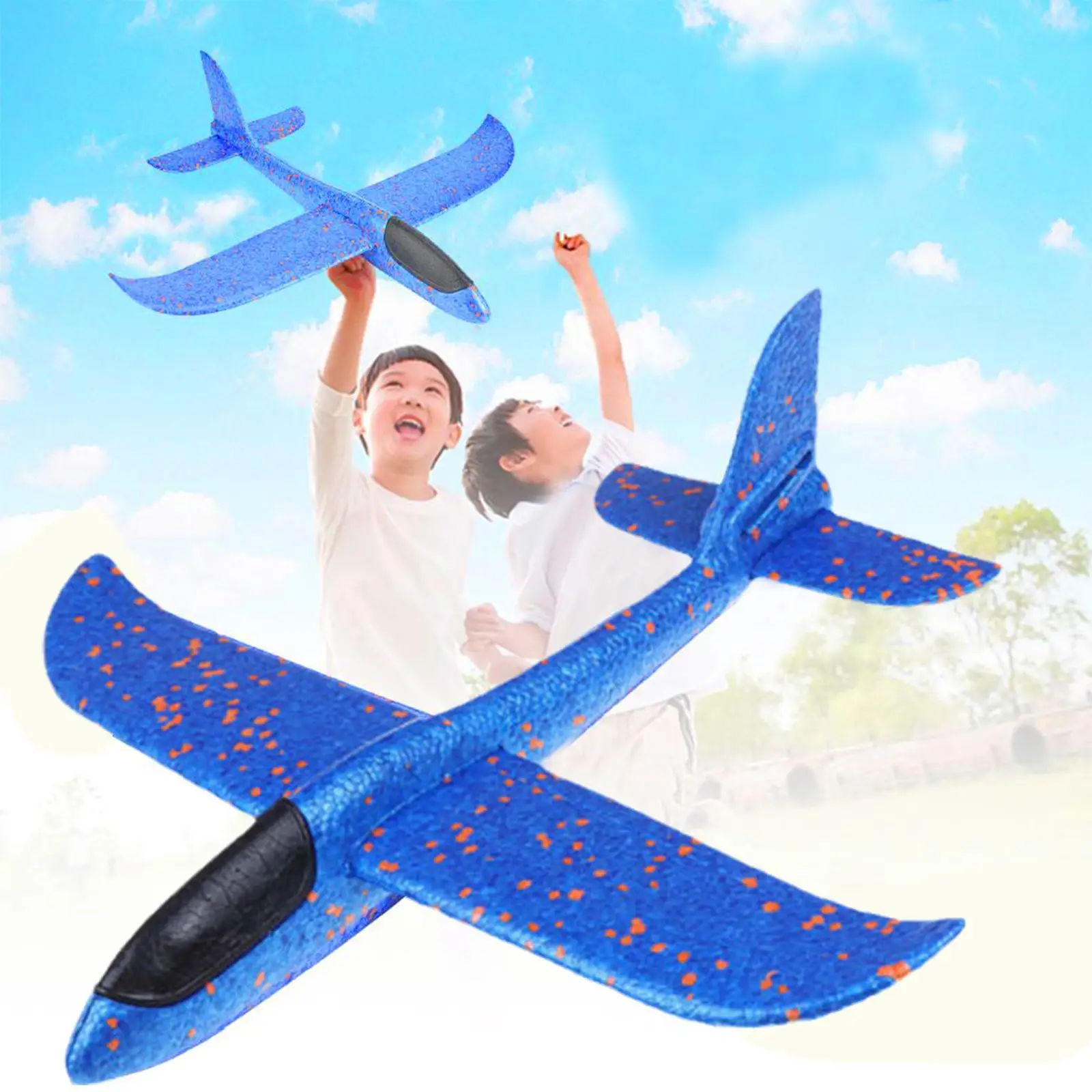 38cm EPP Foam Airplane Launch Fly DIY Aircraft Model Throwing Educational Outdoor Children\'s Airplane Fun Hand Toys Toys U6C8