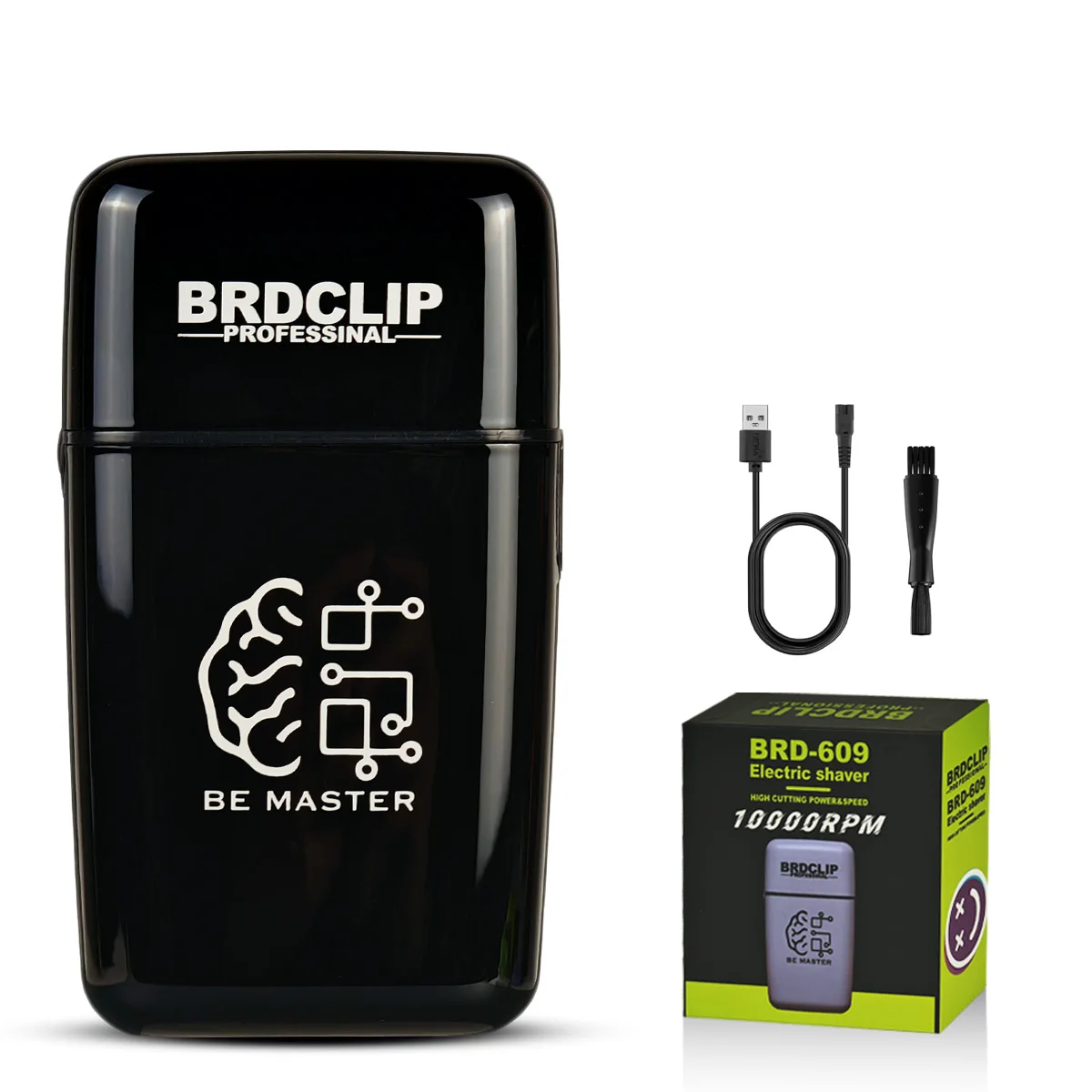BRDCLIP Bartschneide Maschine Elektrischer Rasierapparat Rasierer Maschine Männer Elektrorasierer Wiederaufladbar Rasierer 10000 U/min Professionell Folienrasierer Kabellos Rasiergerät für Herren
