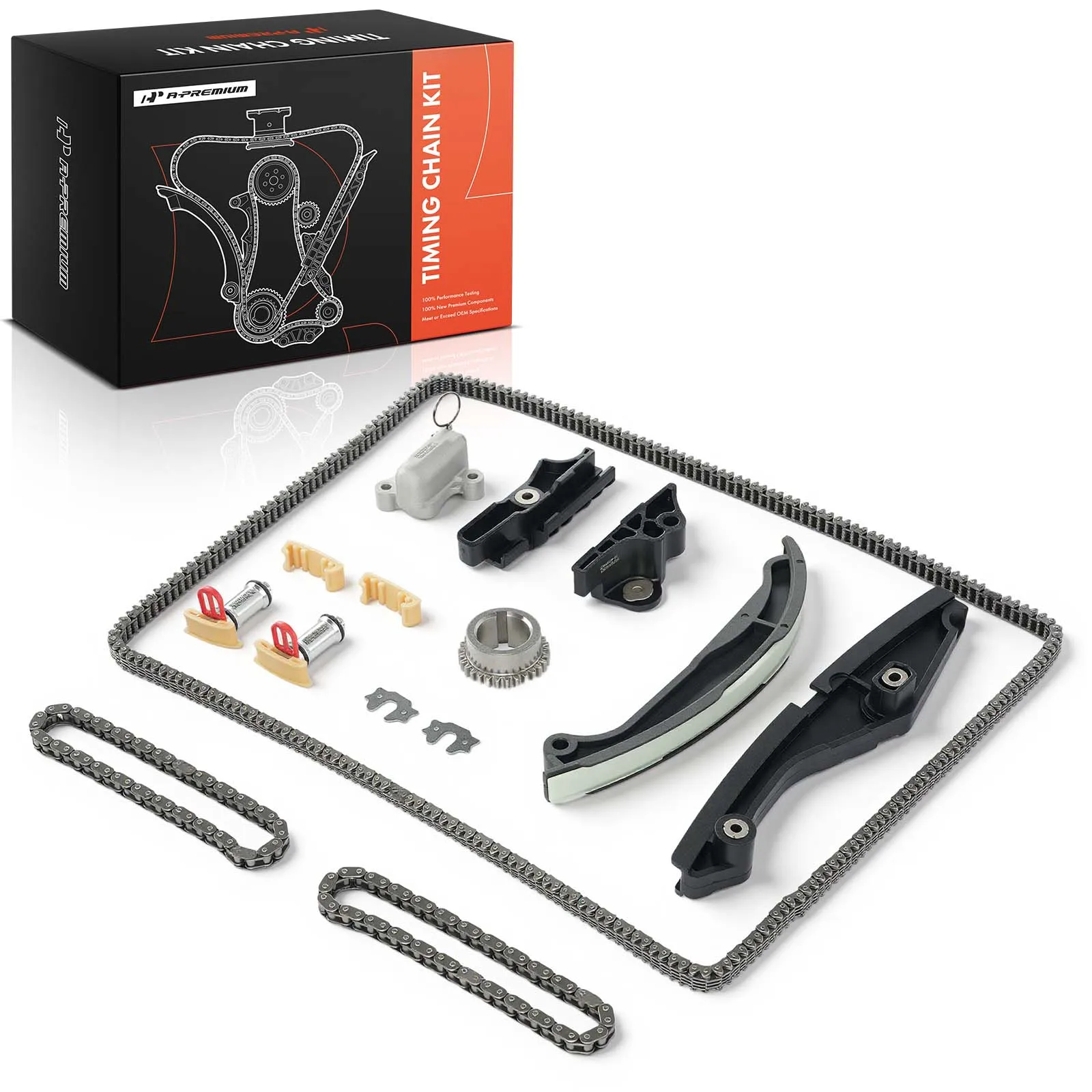 A-Premium 13x Engine Timing Chain Kit for Ford F-150 2018-2020 Explorer 2020 Transit-150 250 350 350-HD 2020-2022 V6 3.3L 3.5L