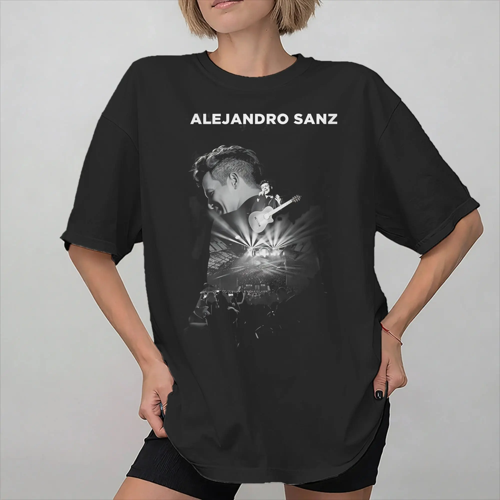 Alejandro Sanz 2026 Concert Tee Shirt for Men Women Graphic Printed T Shirts  Cotton Clothing