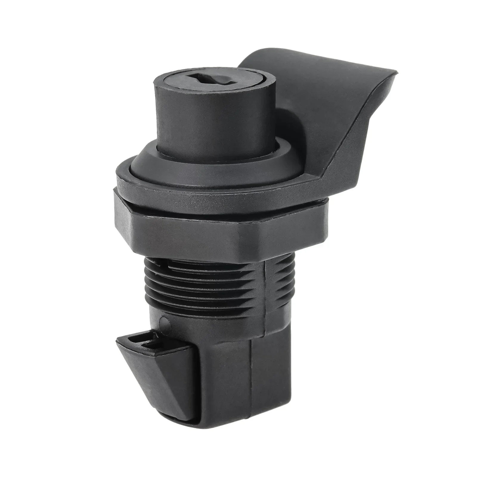 Serrure de porte industrielle en plastique noir, serrure à bouton de loquet avec 2 prédire pour bateau, montres Hurhome, serrure de sécurité pour meubles de maison, 1 pièce