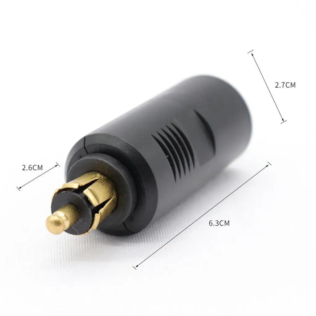 12V 24V Motorcycle Cigarette Lighter Adapter ABS Black EU Plug Converter Socket 120W for Navigation Power