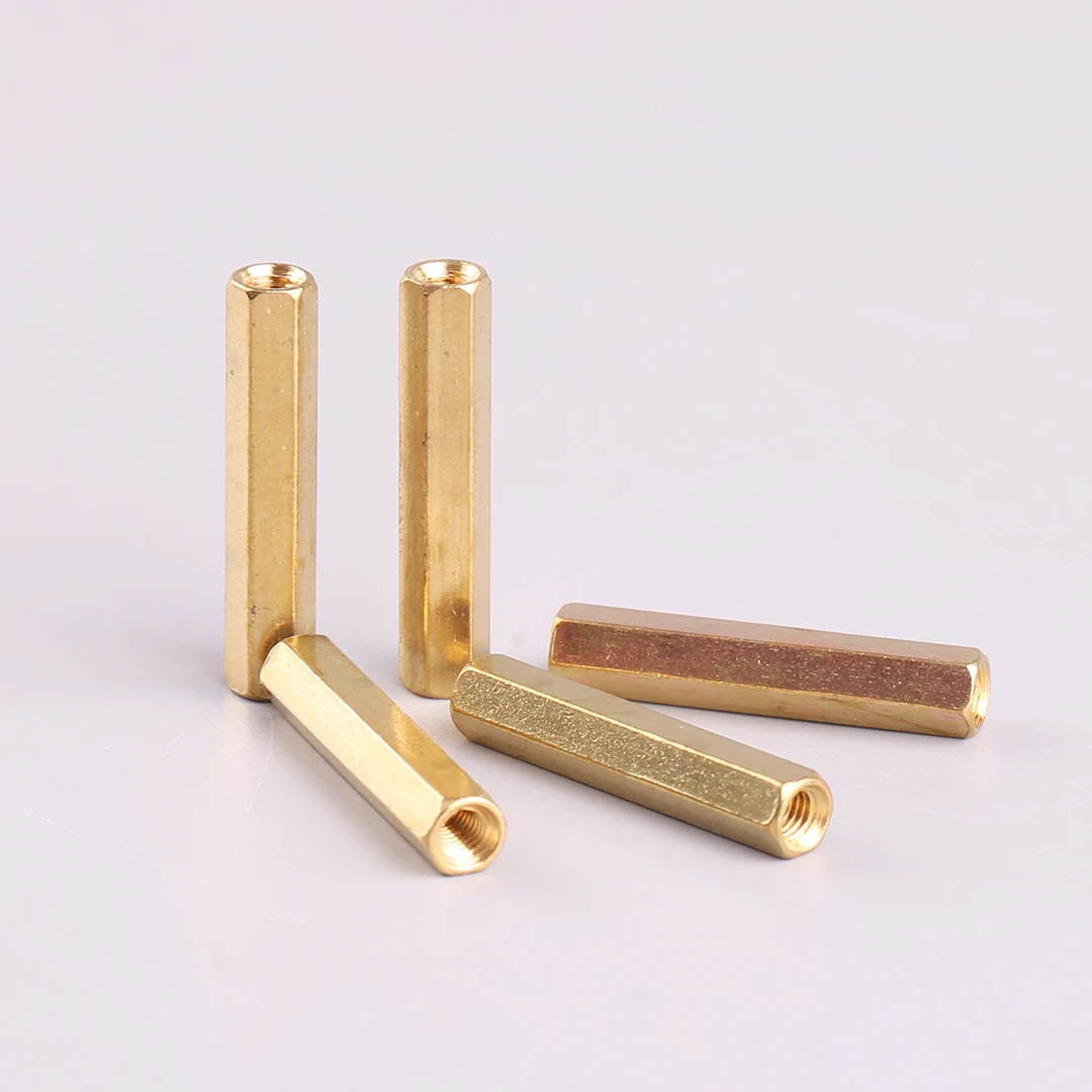 10pcs M3 Copper Post 25 Mm Long UAV Hexagon Copper Post Multi Axis Isolation Post Support Post Fixing Post Brass