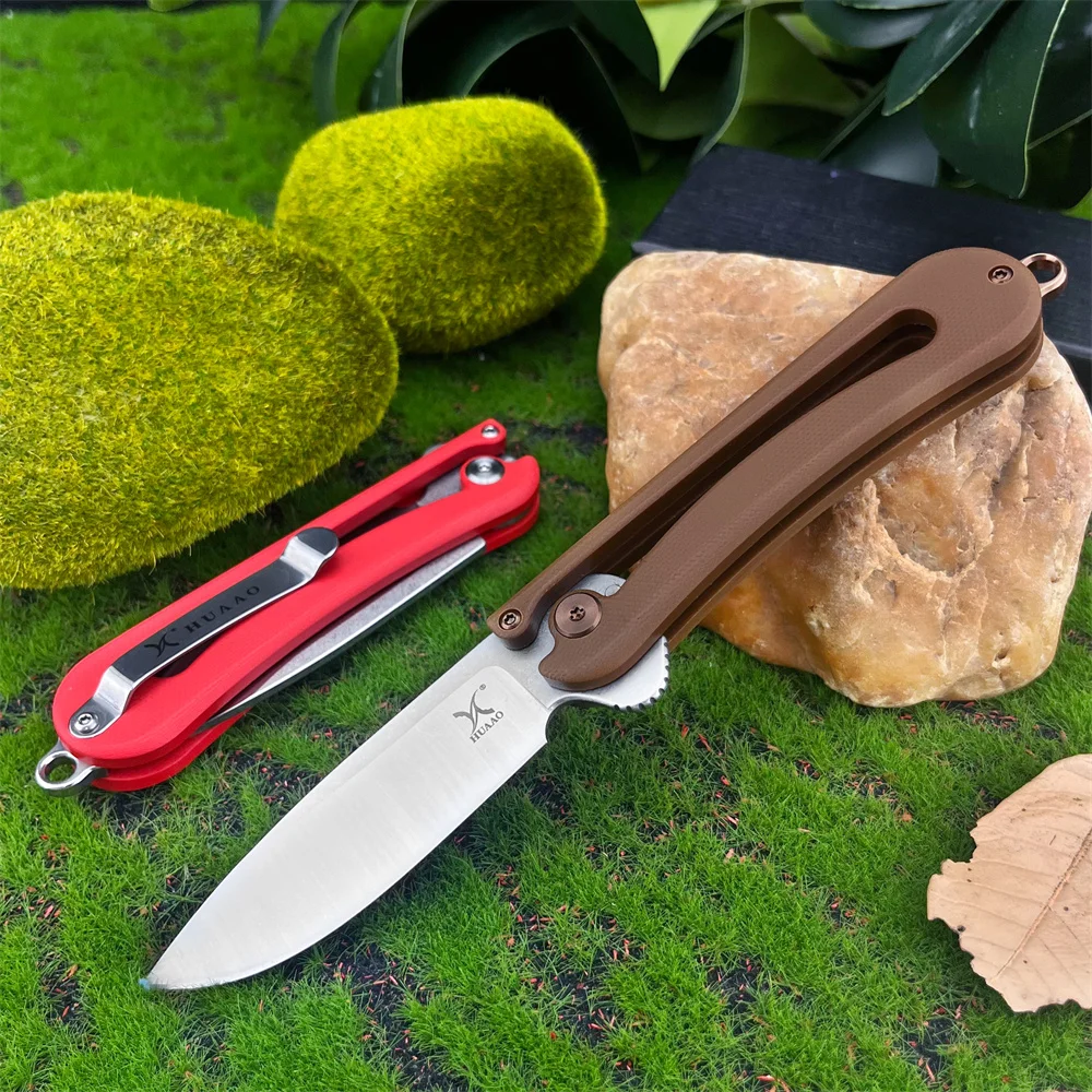 

Новый карманный складной нож HUAAO GC004, лезвие D2, G10, ручка для кемпинга, дикой природы, охоты, режущие ножи, EDC, инструменты для защиты