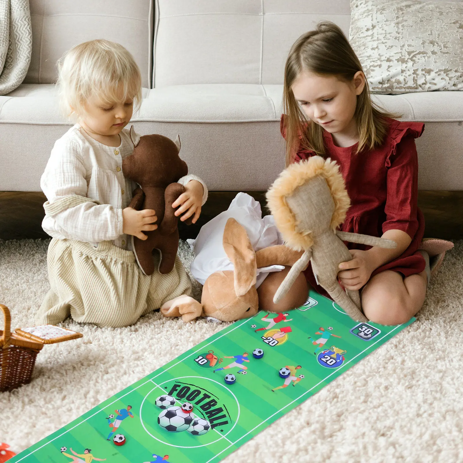 

Table Football Game Indoor Mini Soccer Tabletop Football Interactive Parent Child Desktop Soccer Battle Game for Family Party