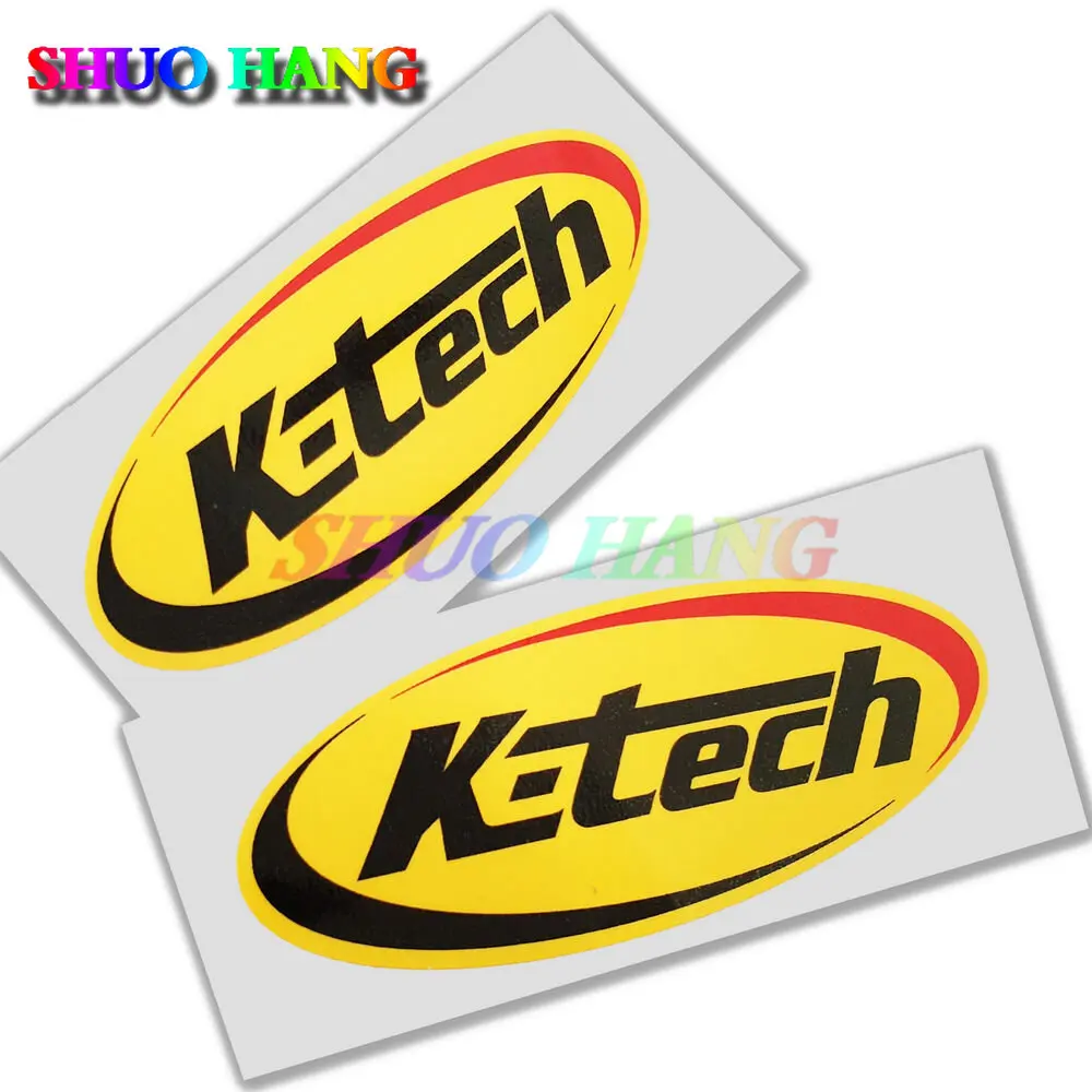 

K Tech Suspension Forks Stickers Motorcycle Decals Graphics X 2 MED Off-Road Motorcycle, Street Motorcycle Decorate Car Sticker