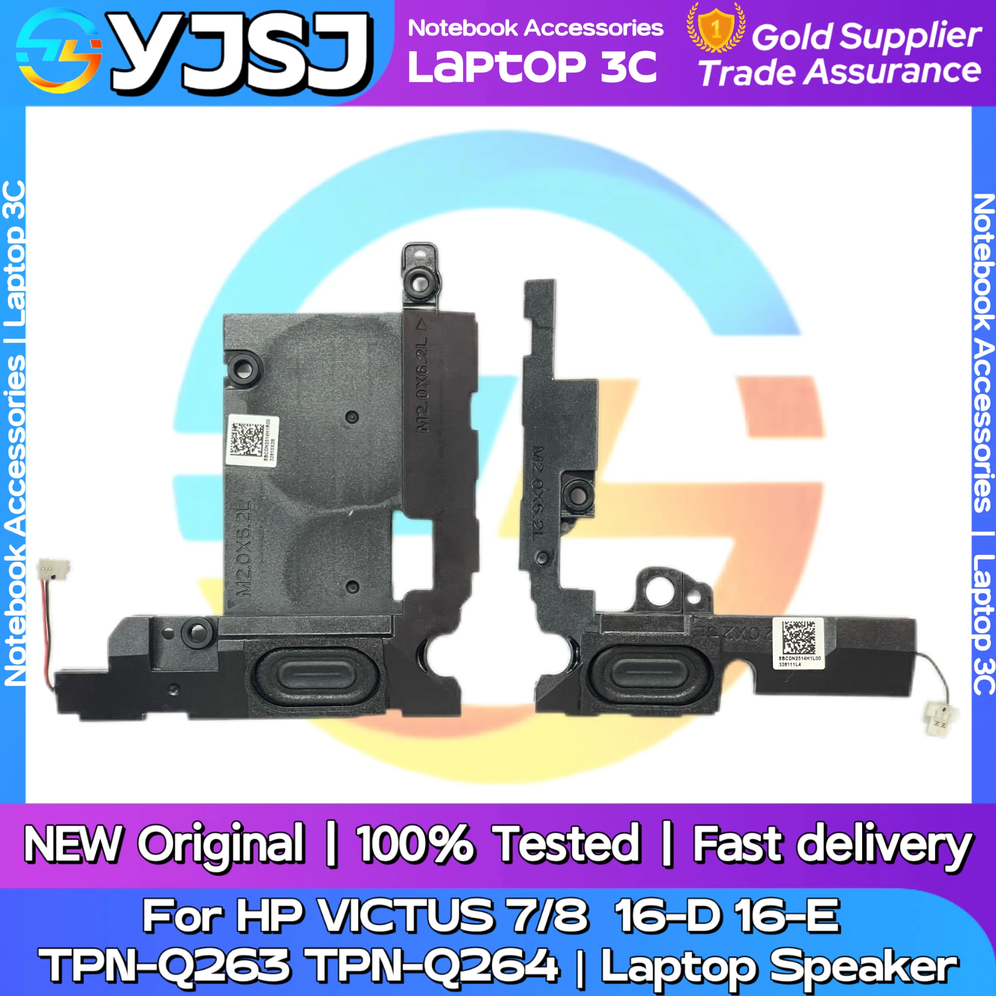 New Original Laptop Notebook Audio Speaker For HP VICTUS 7/8  16-D 16-E  TPN-Q263 TPN-Q264  built-in speaker horn audio