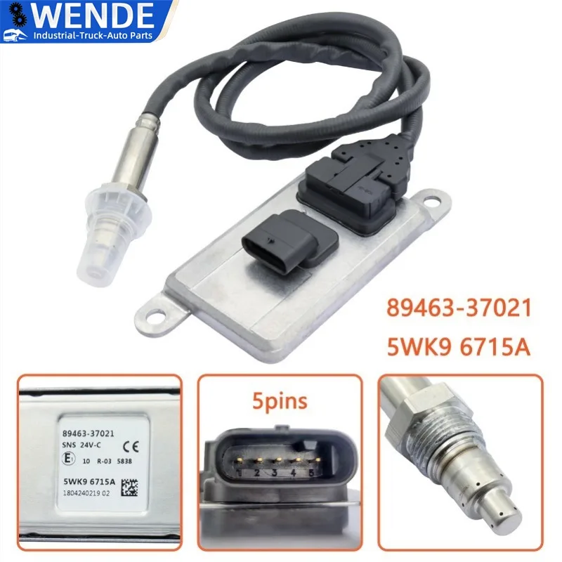 

OEM 5WK9 6715A 89463-37021 Auto Parts Automobile Testing Industry Nitrogen Oxygen Sensor for HINO