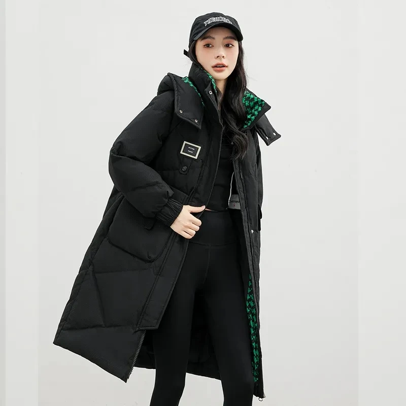 

Formal Down Cotton-Padded Jacket Women's Overcoat Korean Thick Warm Parka Coat New Autumn Winter Hooded Loose Long Cotton Jacket