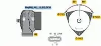 Store code: 1986 A00519 for charging dynamo 24V 110A TGA series 00