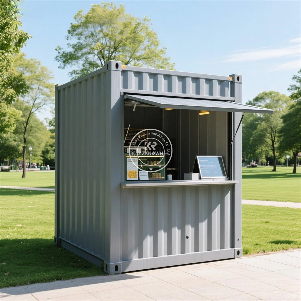 

Mobile Home Trailer Movable Modern Coffee Container Bar Custom Prefab Bar Camping House Prefabricated Containers For Restaurant