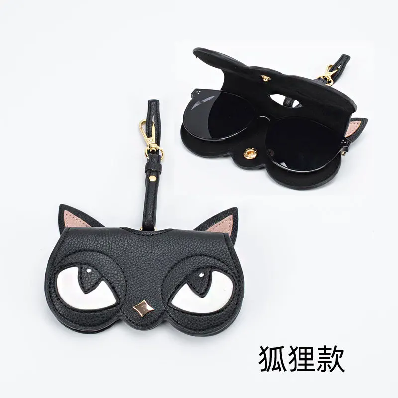 Sunglasses Bag PU Popular Portable Eyeglass Bag Hanging Decoration Sunglasses Case Protective Clip Eyeglass Bag Protective Bag