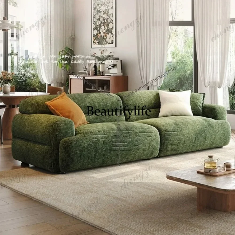 P3  Designer French Mid-Century Modern Living Room Sofa Vintage Upholstered Living Room Couch Removable & Washable Furniture