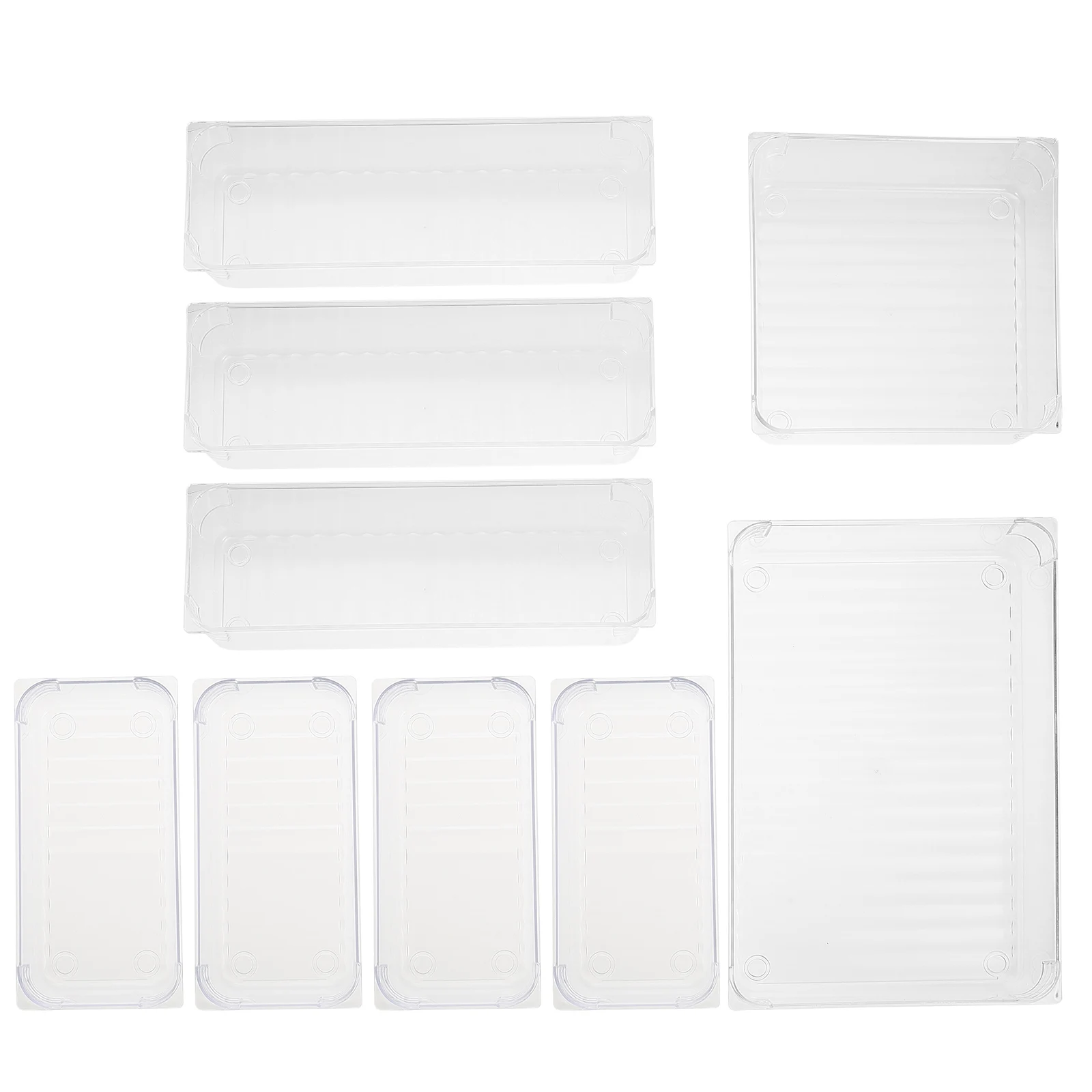 

Desk Drawer Organizer 3 Sizes Premium Material Trays Space Saving Kitchen Cosmetics Storage Bin Sorting Boxes Practical