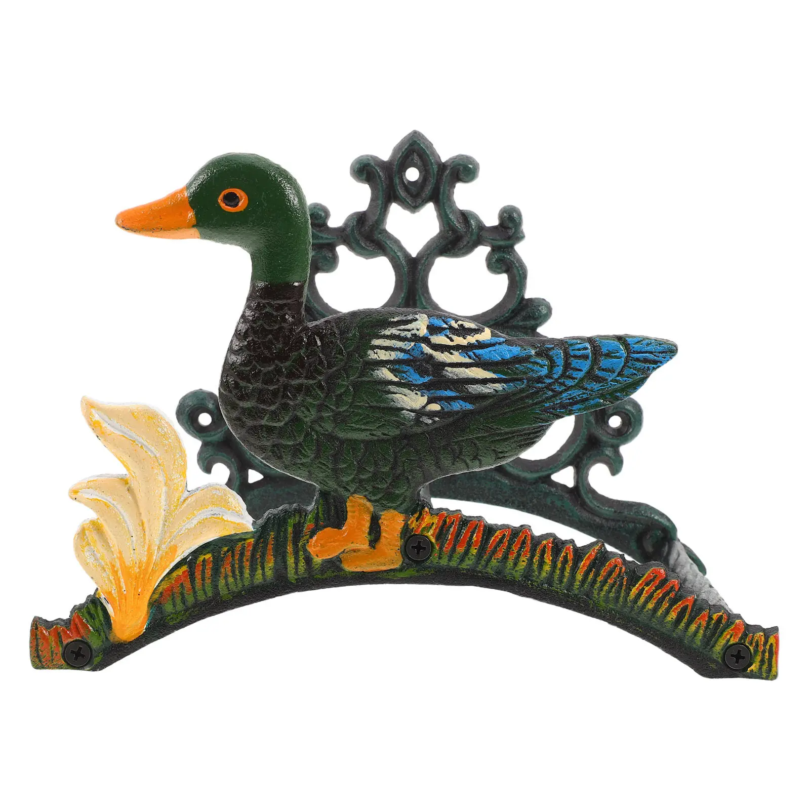 Decorative Hose Storage Garden Rack Wall Bracket Cast Iron Hanger Mounted Holder