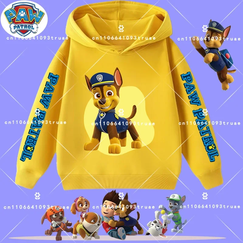 2026 New Children's Hooded Sweatshirt New PAW Patrol Boys' Sport Shirt Spring-Autumn Long-Sleeved Pullover Casual Shirt