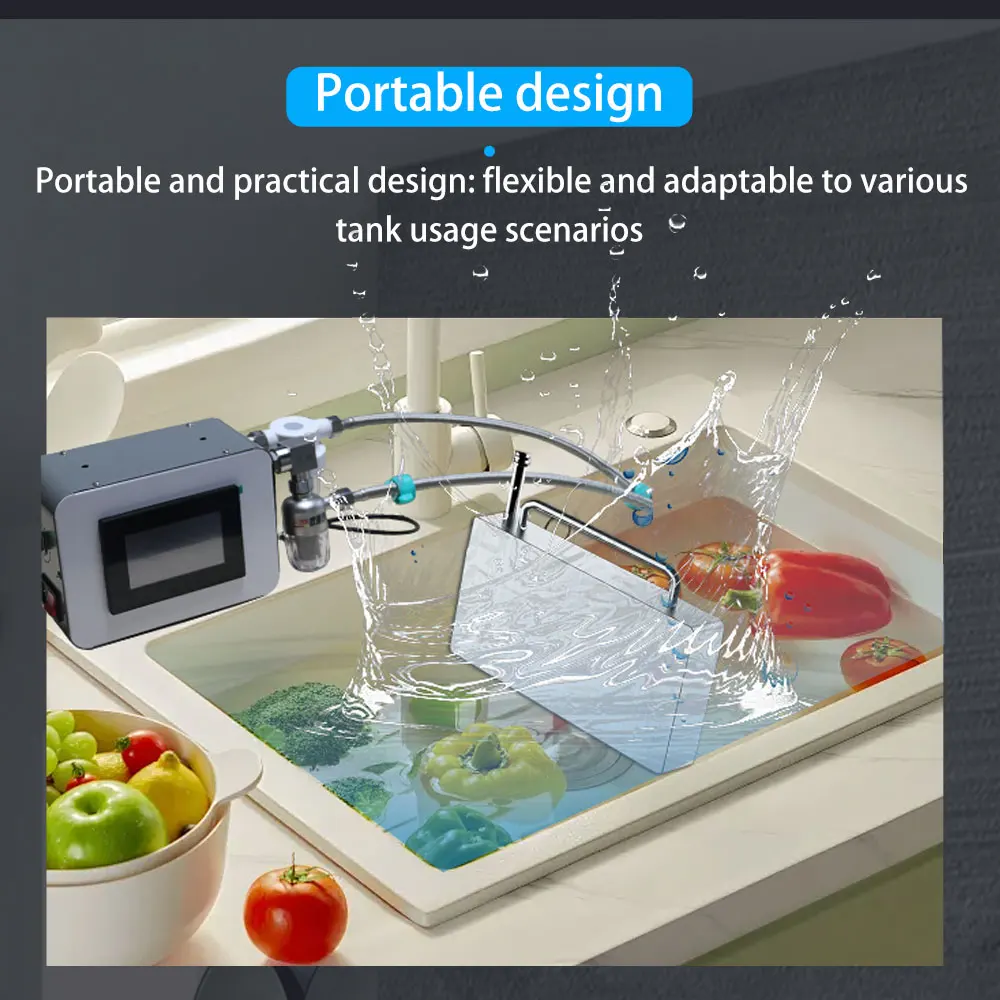 Upgraded Ultrasonic Cleaner GENENG Portable with filtering Machine Diswasher Ultrasound Home Appliances 600W