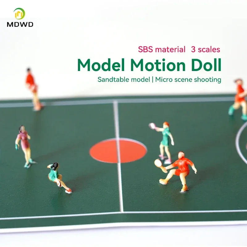 ABS bemalte Miniatur 1:50-1:100 Sportfiguren Menschen Modellbau Materialien DIY Architektur Gebäude Layout für Diorama