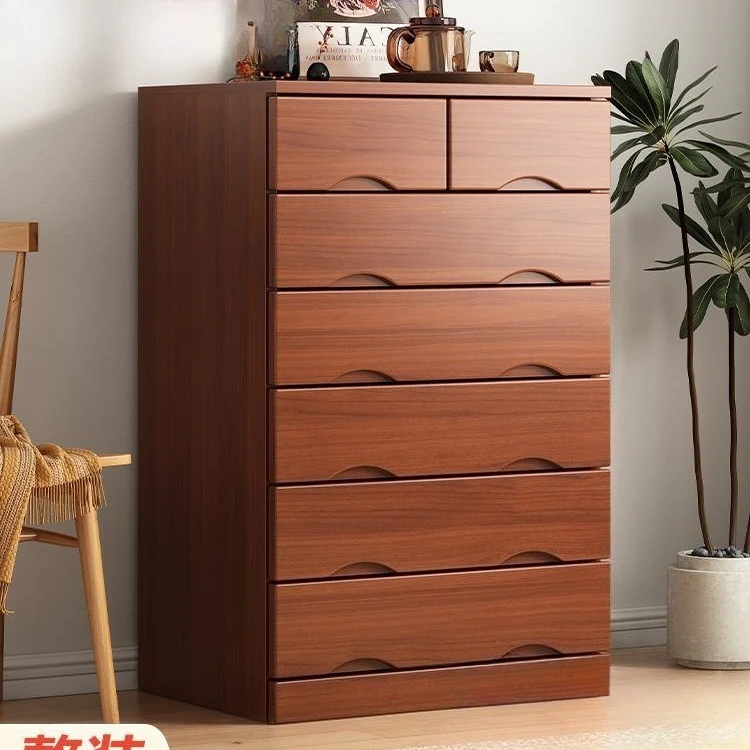 

chest of drawers, locker, drawer cabinet, storage cabinet, bedroom storage chest, seven-bucket solid wood living room