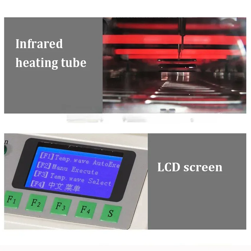 Für T-962 Infrarot IC Heizung mit Rauchkanal Infrarot Reflow Lötmaschine BGA SMD Rework Lötstation